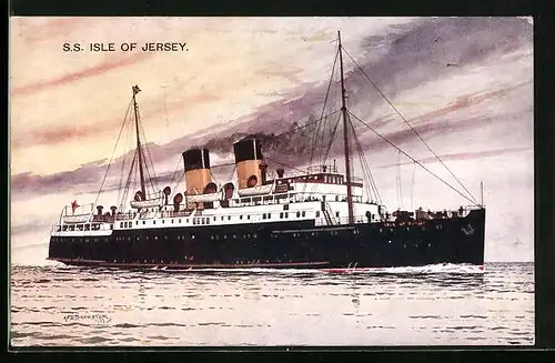 AK US-Amerikanisches Passagierschiff SS Isle of Jersey