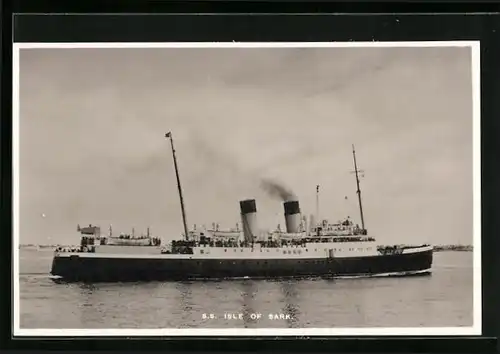 AK Dampfer SS Isle of Sark auf Steuerbord