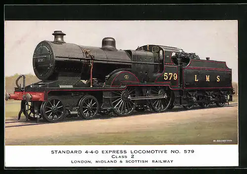 AK Standard 4-4-0 Express Locomotive No. 579, Class 2