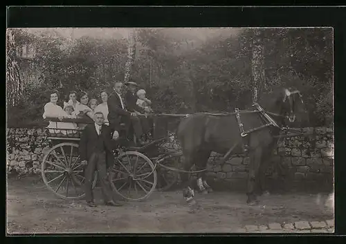 AK Ausflug im offenen Einspänner