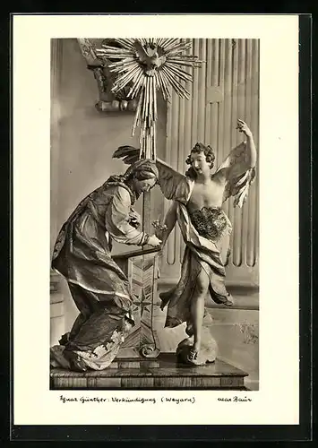 Foto-AK Max Baur: Weyarn, Verkündigung von Ignaz Günther