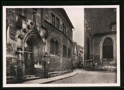 Foto-AK Deutscher Kunstverlag, Nr. 13: Erfurt, Alte Universität mit Michaeliskirche