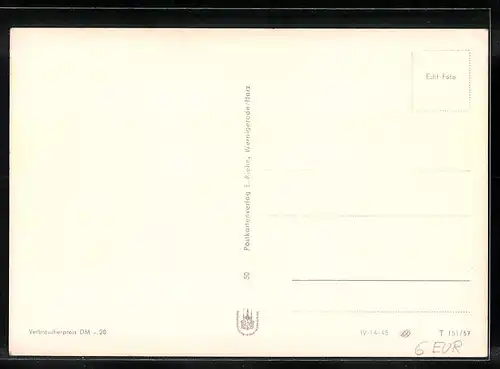 AK Schierke /Oberharz, Handwerker-Erholungsheim, Gesamtansicht