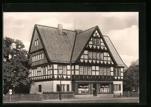 AK Ilsenburg /Harz, Apotheke mit Strassenpartie