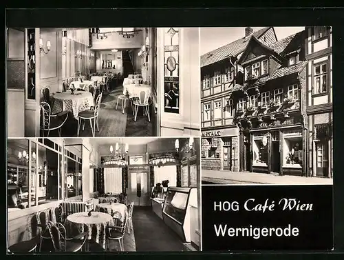 AK Wernigerode, HOG Café Wien, Aussen- und Innenansicht