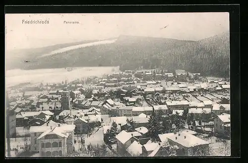AK Friedrichroda i. Thür., Gesamtansicht im Winter