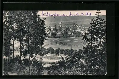 AK Hildburghausen, Blick vom Krautberg