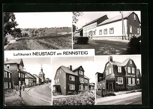 AK Neustadt am Rennsteig, Teilansicht, FDGB-Ferienheim, Rennsteigstrasse