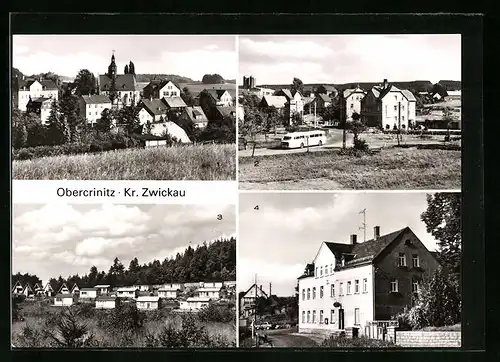 AK Obercrinitz /Zwickau, Teilansicht und Bungalowsiedlung Amselgrund