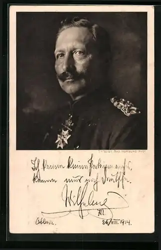 AK Kaiser Wilhelm II. kennt keine Parteien mehr...
