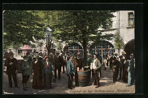 AK München, Hofbräuhaus, Kneiphof
