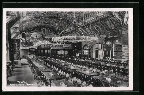 AK München, Hofbräuhaus, Festsaal