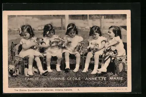 AK The Dionne Quintuplets at Callander