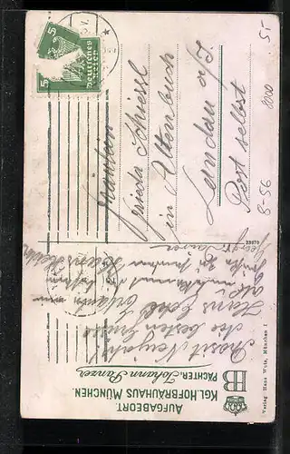 AK Münchner Hofbräuhaus von aussen