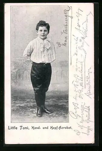 AK Little Toni, Hand- u. Kopf-Akrobat