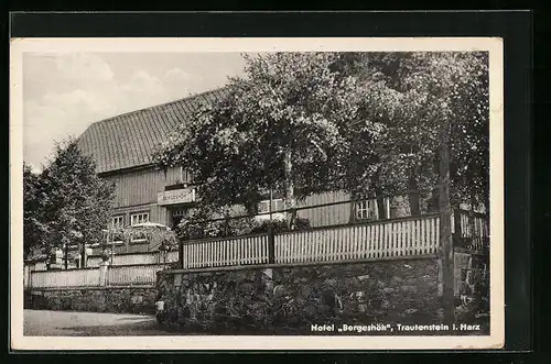 AK Trautenstein /Harz, Hotel Bergeshöh