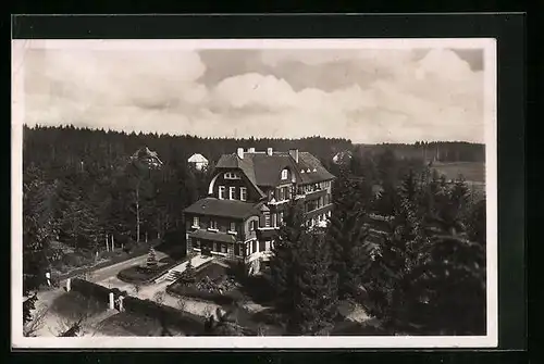 AK Villingen /Schwarzw., Dr. Beck`s Kneipp-Sanatorium Waldeck aus der Vogelschau