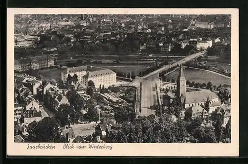 AK Saarbrücken, Blick vom Winterberg