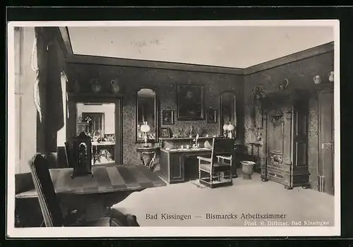 AK Bad Kissingen, Bismarcks Arbeitszimmer