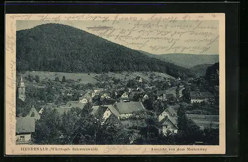 AK Herrenalb, Aussicht vom Marienweg