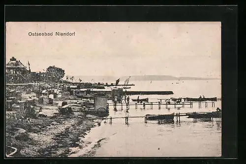 AK Niendorf, Strandpartie mit Anlegern