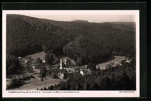 AK Frauenalb, Totalansicht mit Klosterruine