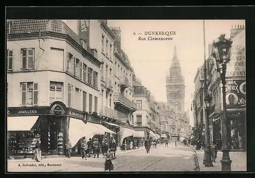 AK Dunkerque, Rue Clemenceau