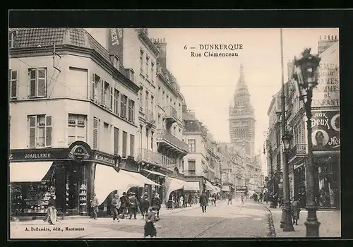 AK Dunkerque, Rue Clemenceau
