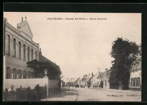 AK Gravelines, Hameau des Huttes - Route Nationale