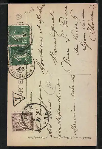 AK Masny, Rue de la Mairie