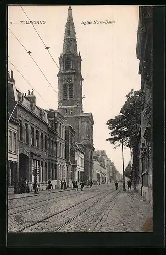 AK Tourcoing, Eglise Notre-Dame