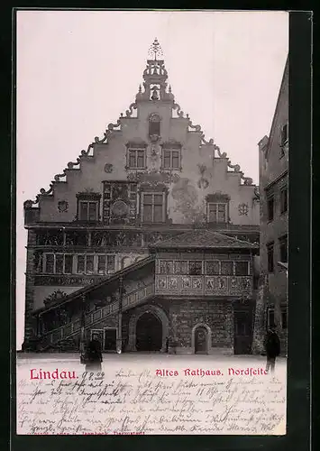 Relief-AK Lindau, Altes Rathaus, Nordseite