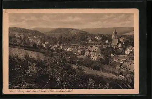 AK Bad Langenschwalbach, Gesamtansicht in grüner Umgebung