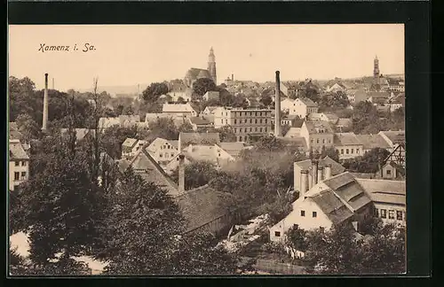 AK Kamenz /Sa., Teilansicht aus der Vogelschau