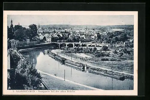 AK Saarbrücken, Saarpartie bei der alten Brücke