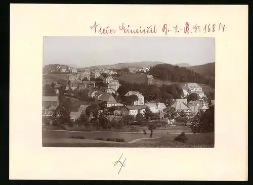 Fotografie Brück & Sohn Meissen, Ansicht Nieder Einsiedel, Panorama der Ortschaft
