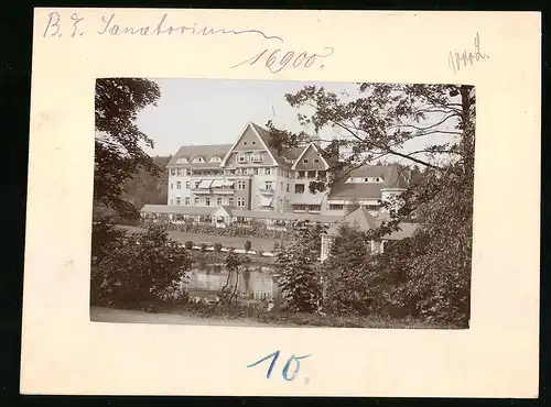Fotografie Brück & Sohn Meissen, Ansicht Bad Elster, Partie am Sanatorium