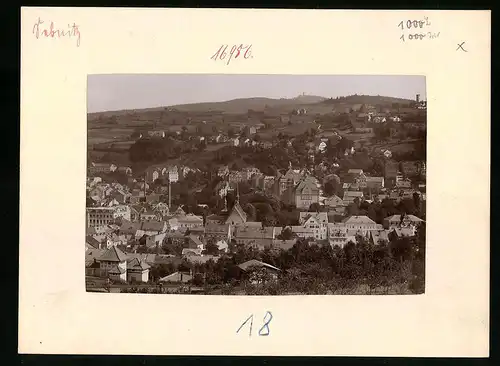 Fotografie Brück & Sohn Meissen, Ansicht Sebnitz, Panorama der Ortschaft