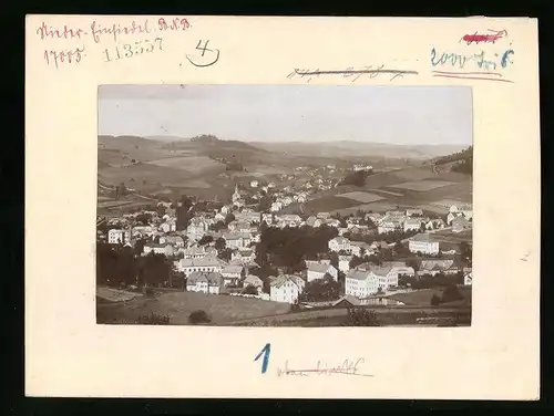 Fotografie Brück & Sohn Meissen, Ansicht Nieder Einsiedel, Totalansicht der Ortschaft
