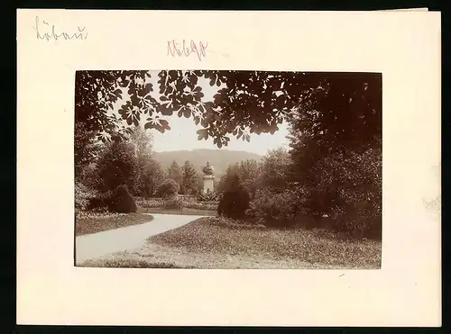 Fotografie Brück & Sohn Meissen, Ansicht Löbau, Kaiser-Wilhelm-Denkmal