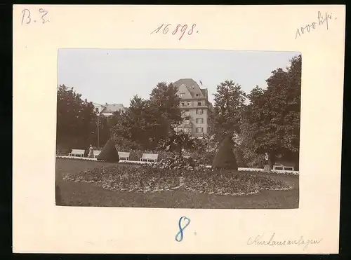 Fotografie Brück & Sohn Meissen, Ansicht Bad Elster, Kurhaus mit Parkanlage