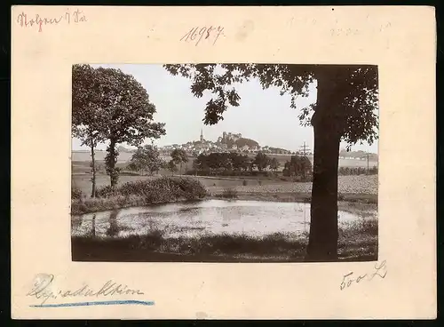 Fotografie Brück & Sohn Meissen, Ansicht Stolpen, Panorama der Altstadt