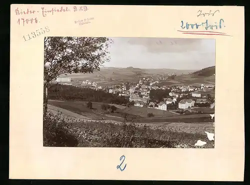 Fotografie Brück & Sohn Meissen, Ansicht Nieder Einsiedel, Panorama der Ortschaft