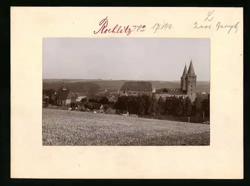 Fotografie Brück & Sohn Meissen, Ansicht Rochlitz, Schloss & Petrikirche