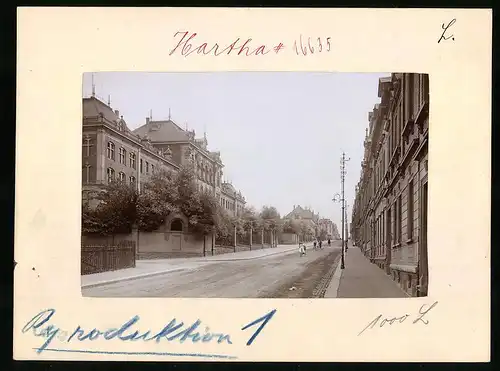 Fotografie Brück & Sohn Meissen, Ansicht Hartha, Bürgerschule in der Wilhelmstrasse