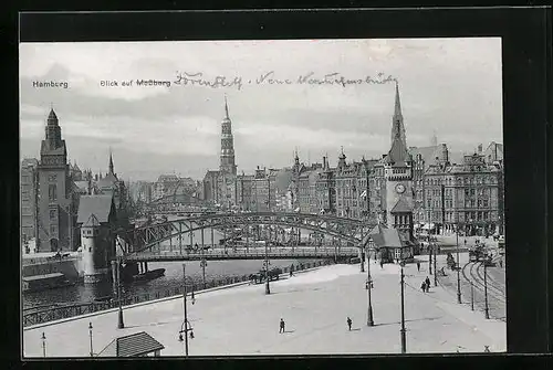 AK Hamburg, Blick auf Messberg