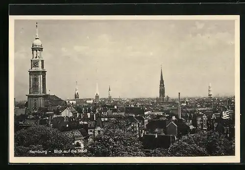 AK Hamburg, Blick auf die Stadt