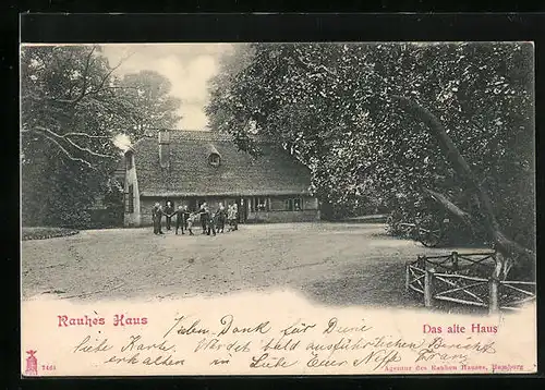 AK Hamburg-Horn, Rauhes Haus, Das alte Haus