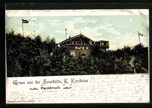 AK Hamburg-Hausbruch, Gasthaus Sennhütte von K. Kircheiss