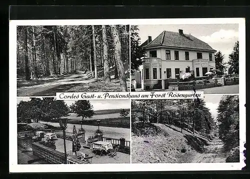 AK Rosengarten b. Harburg, Cordes Gast- und Pensionshaus am Forst